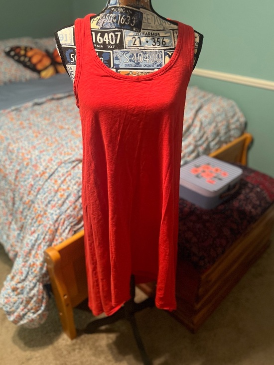 J. Crew Tops - J. Crew Red Sleeveless Tank Dress